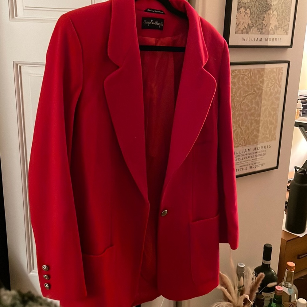 Vintage red blazer